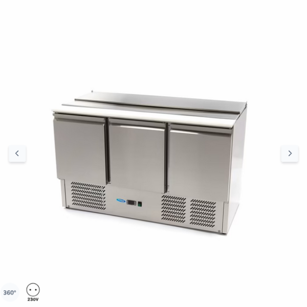  Σαλατιέρα - 3 πόρτες - 137cm - 257L - με σανίδα κοπής